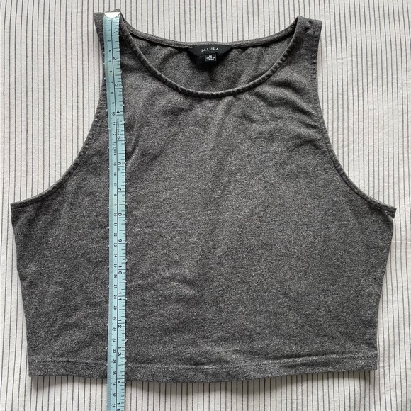 Aritzia Talula Cropped Tank Top - Grey - Picture 2 of 3